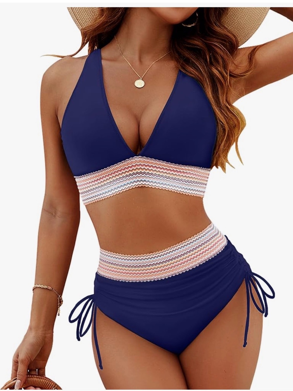 NWT Blooming Jelly bikini - Crochet-Trim High-Waist Bikini Set